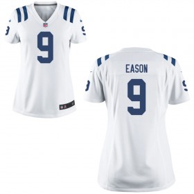 Women's Indianapolis Colts Nike White Game Jersey- EASON#9