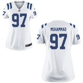 Women's Indianapolis Colts Nike White Game Jersey- MUHAMMAD#97