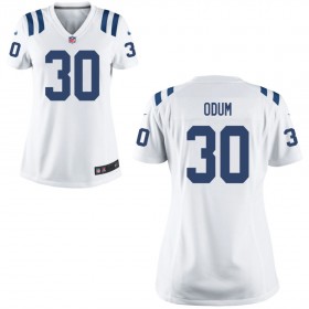 Women's Indianapolis Colts Nike White Game Jersey- ODUM#30