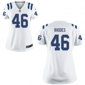 Women's Indianapolis Colts Nike White Game Jersey- RHODES#46