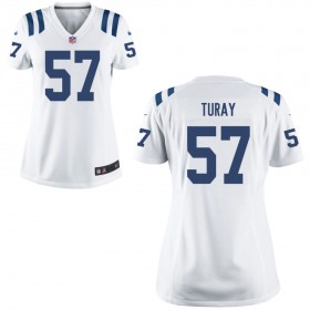 Women's Indianapolis Colts Nike White Game Jersey- TURAY#57