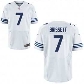 Mens Indianapolis Colts Nike White Alternate Elite Jersey BRISSETT#7