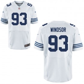 Mens Indianapolis Colts Nike White Alternate Elite Jersey WINDSOR#93