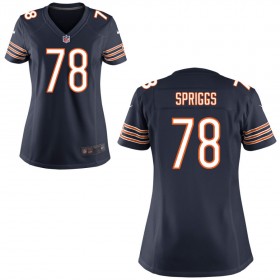Women's Chicago Bears Nike Navy Blue Game Jersey SPRIGGS#78