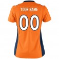 Women's Denver Broncos Nike Orange Customized Game Jersey