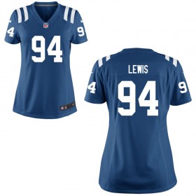Women's Indianapolis Colts Nike Royal Game Jersey LEWIS#94