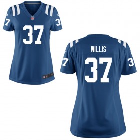 Women's Indianapolis Colts Nike Royal Game Jersey WILLIS#37