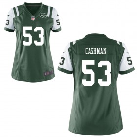 Women's New York Jets Nike Green Game Jersey CASHMAN#53
