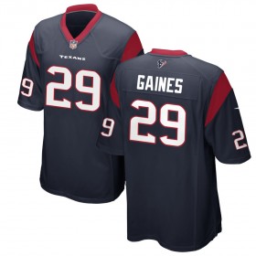 Youth Houston Texans Nike Navy Game Jersey GAINES#29