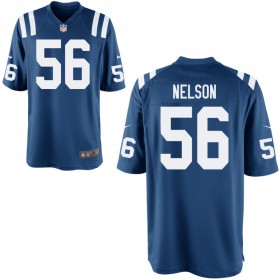 Youth Indianapolis Colts Nike Royal Game Jersey NELSON#56