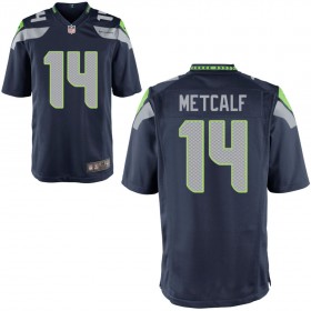 Youth Seattle Seahawks Nike College Navy Game Jersey METCALF#14