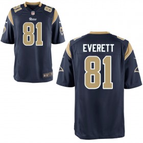 Youth Los Angeles Rams Nike Navy Game Jersey EVERETT#81