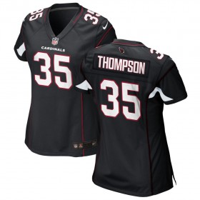 Women's Arizona Cardinals Nike Black Game Jersey THOMPSON#35