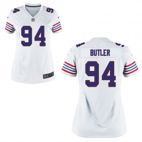 Women's Buffalo Bills Nike White Throwback Game Jersey BUTLER#94