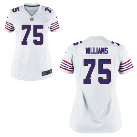 Women's Buffalo Bills Nike White Throwback Game Jersey WILLIAMS#75