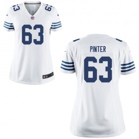 Women's Indianapolis Colts Nike White Game Jersey PINTER#63
