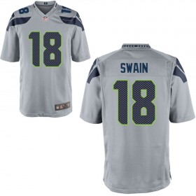 Seattle Seahawks Nike Alternate Game Jersey - Gray SWAIN#18