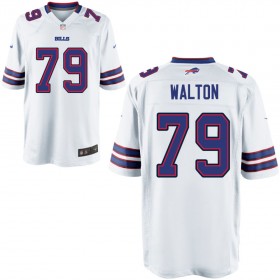 Nike Men's Buffalo Bills Game White Jersey WALTON#79