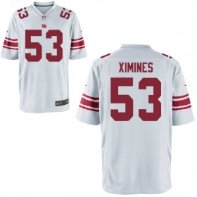 Nike Men's New York Giants Game White Jersey XIMINES#53