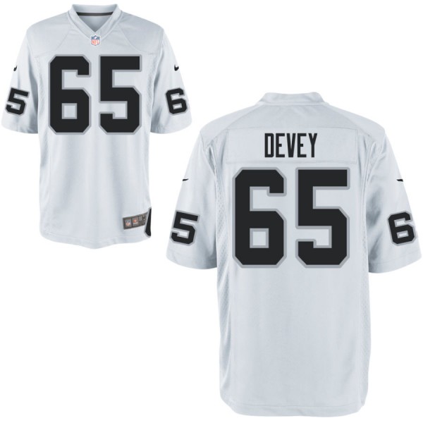 Nike Men's Las Vegas Raiders Game White Jersey DEVEY#65