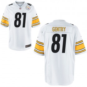 Nike Men's Pittsburgh Steelers Game White Jersey GENTRY#81