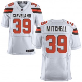 Men's Cleveland Browns Nike White Elite Jersey MITCHELL#39